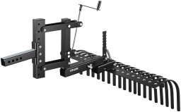 R.E.I.S. Zgrabiarka aerator równiarka traktorka ogród mocna 107 cm lemiesz liści BHP