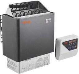 Uniprodo Piec do sauny elektryczny 6kW 400V sterownik cyfrowy do domu SPA