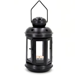 Koopman Świecznik NA TEA LIGHT latarenka 20CM czarna