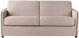 Beliani Sofa rozkładana dla 2 osób ISHOJ Jasnobrązowy (561345 Bel)
