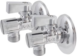 IDMAR Zawór kulowy kątowy z filtrem 1/2"X3/8" VITO - Komplet 2SZT - bilster