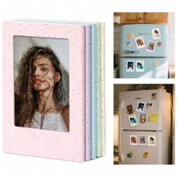 Ramka LoveInstant 5x Ramka magnetyczna do zdjęć Instax Mini 99 12 13 40 41 na lodówkę / Pastelowe Kolory (SB12022)