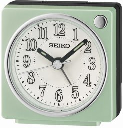 Seiko Budzik QHE197M 6,5 cm zielony matowy .