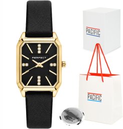 Zegarek Perfect Damski ARLENA czarno-złoty (NE)