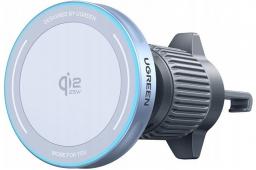 Ugreen Uchwyt magnetyczny do wentylacji samochodowej z bezprzewodowym ładowaniem Qi2 25W MagFlow [outlet]