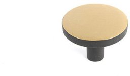 Domoletti Gałka meblowa brązowo-czarna 35x26 mm