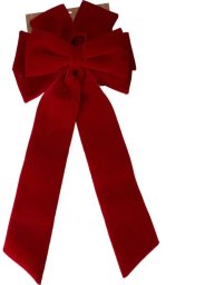 Dekoracja świąteczna Home Styling Collection Kokarda dekoracyjna na drzwi 90CM