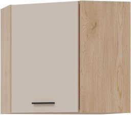 BogFran Szafka górna narożna 60 cm L/P wisząca kuchenna PATI PK09/PF11 Kaszmir (BF-PF11 KASZMIR KPL)