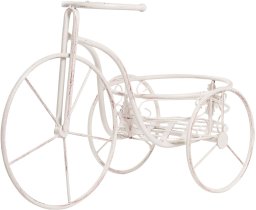Beliani Kwietnik HAREBELL 52 cm Metal Złamana biel