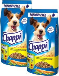 Chappi - sucha karma dla psów z drobiem i warzywami 2X9kg