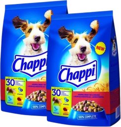 Chappi 2x9kg - sucha karma dla psów z wołowiną, drobiem i warzywami