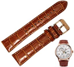 Orient Pasek do zegarka Bambino UL002016P0 21 mm brązowy .