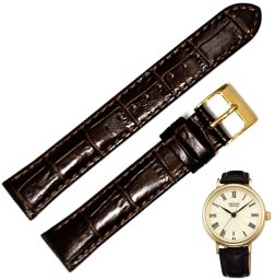 Orient Pasek do zegarka damskiego UDETNAC 17 mm brązowy .
