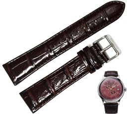 Orient Pasek do zegarka Bambino UL002015J0 21 mm brązowy
