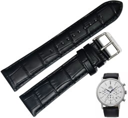 Orient Pasek do zegarka Chronograf UL00A012J0 22 mm czarny