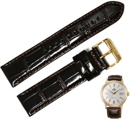 Orient Pasek do zegarka Bambino UDEVNAC 21 mm brązowy .
