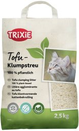Żwirek dla kota Trixie Żwirek dla kota, tofu, zbrylający, 2,5 kg