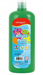Keyroad Farba akrylowa , 1000ml, butelka, zielona (KR971982)