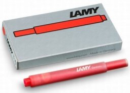 Lamy Naboje atramentowe T10, 5 szt., czerwony (LY1602076)