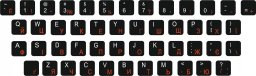 art. poleasingowy Panasonic CYRYLICA Ukraińska QWERTY naklejki na klawiaturę