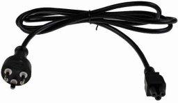 Kabel zasilający TreQ DK str�mkabel, 1,8m, sort, (584020006)