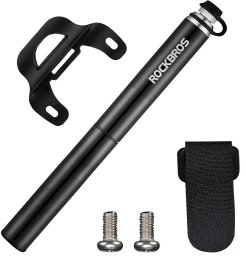 RockBros Pompka rowerowa JG-PB-004 lekka z manometrem - czarna (5907769390999)