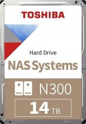 Dysk Toshiba N300 NAS Hard Drive 14TB 1024MB 3.5inch 7200RPM (MN11ACA14TS)