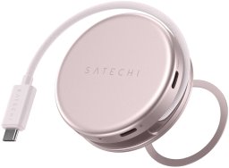 HUB USB Satechi Adapter HUB 5w1 USB C OntheGo STPOTG5P blush