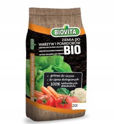 Biovita Ziemia z nawozem do warzyw i pomidorów 20L