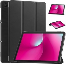 Etui na tablet SUPERO Smart do T-Mobile T Tablet 2 10.1 5G 2025 z klapką, czarne - ochronne z podstawką
