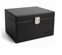 Wozinsky Pudełko blokujące sygnał RFID WPB-R16 na klucze keyless z przegrodami 16x12x9 cm - czarne (5907769388279)