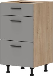 BogFran Szafka dolna z szufladami 45 cm kuchenna PATI PK33/PF35 Jasny Grafit (BF-PF35 JG KPL)
