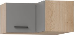 BogFran Szafka górna Nadstawka narożna 60 cm LP wisząca PATI PK31/PF32 Jasny Grafit (BF-PF32 JG KPL)