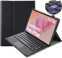 Etui na tablet Strado-Tech Z klawiaturą do Lenovo Tab Plus 11.5 - ochronne z podstawką, dostęp do portów i przycisków