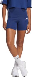 Adidas Spodenki damskie Essentials 3-Stripes High Waisted Biker niebieskie JE1225 XL