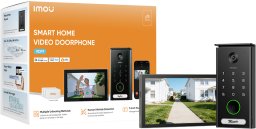 IMOU Inteligentny Zestaw Wideodomofonu Wi-Fi 6 (Dual-Band 2.4/5 GHz) VDP7 2-Wire | Kamera 5MP 3K AI | Dotykowy Monitor 7" | RFID Kod PIN (VO1-5M0R/VH1-7A0S)