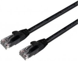 Mercodan Kabel sieciowy RJ-45, Cat.6, U/UTP, LSZH, UltraFlex, czarny, 2 m (371238020)