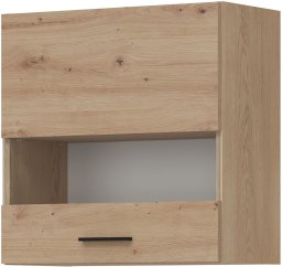 BogFran Szafka górna z witryną 60 cm LP wisząca kuchenna Pati PK05/PF34 Dąb Artisan (BF-PF334 DA KPL)