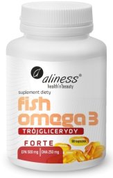 Aliness Fish Omega 3 Forte Trójglicerydy 500/250mg x 90 kaps.