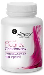 Aliness Magnez Chelatowany 650 mg + B6 (P-5-P) x 100 kaps.