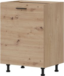 BogFran Szafka dolna 60 cm L/P stojąca kuchenna modułowa PATI PK16/PF36 Dąb Artisan (BF-PF36 DA KPL)
