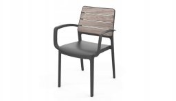 Keter Fotel ogrodowy Deco Porto Armchair jasnoszary/szary (8711245163697)