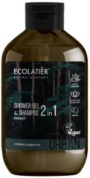 Ecolatier Energy Żel pod prysznic i szampon 2w1 Cyprys i Zielona herbata 600ml