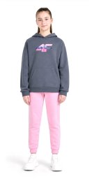 4f Bluza sportowa z kapturem bawełniana 4FJWSS26TSWSF2270-22S
