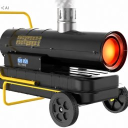 Lehmann HG Nagrzewnica olejowa z kominem spalinowa dmuchawa 30KW termostat 50L piec (LTOHO-3024)