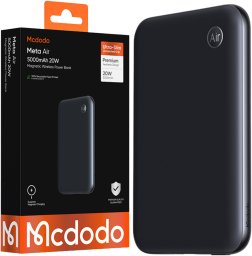 Powerbank Mcdodo MagSafe 5000mAh do telefonu szybkie ładowanie czarny USB-C