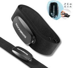 RockBros Pas do pomiaru tętna HRM812 Bluetooth ANT+ czujnik HRM IP67 - czarny (5907769389825)
