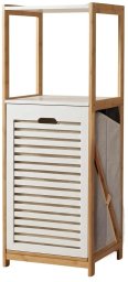 Kosz na pranie Miloo Home Bambusowy, 33 x 36 x 98 cm