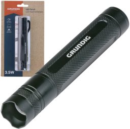 Latarka Edco Ręczna LED Grundig 3,5W 160 LM 65 M aluminiowa czarna