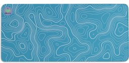 Podkładka KBcustom Duża podkładka pod myszkę mysz 90x40 XXXL KBcustom dla graczy- Faza V2 Blue